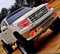GMC Sierra V.3 Fusion Color Change LED Halo Headlight Kit 2007-2013