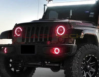 Jeep Wrangler V.3 Fusion Color Change LED Halo Headlight Kit 1997-2017