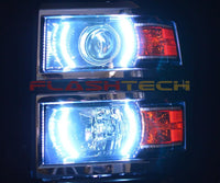 Chevrolet Silverado Projector V.3 Fusion Color Change LED Halo Headlight Kit 2014-2016