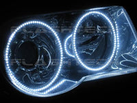 Chrysler 300c White Headlight & LED Halo Fog Light Kit 2005-2010