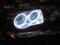 Chrysler 300c White Headlight & LED Halo Fog Light Kit 2005-2010