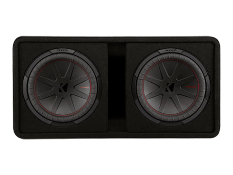 Kicker Dual 12" CompR 2 Ohm Enclosure