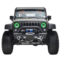Jeep Wrangler V.3 Fusion Color Change LED Halo Headlight Kit 1997-2017