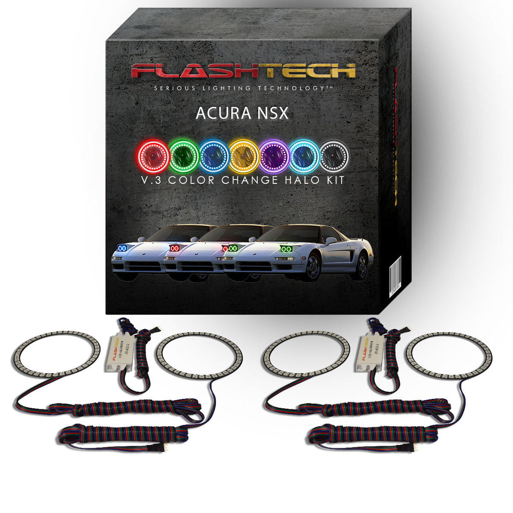 Acura NSX V.3 Fusion Color Change LED Halo Headlight Kit 1991-2001