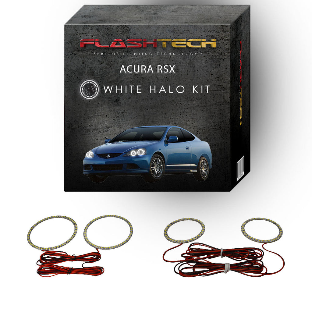 Acura RSX White LED Halo Headlight Kit 2005-2006