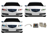 Acura TL V.3 Fusion Color Change LED Halo Headlight Kit 2004-2008