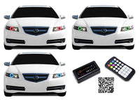 Acura TL V.3 Fusion Color Change LED Halo Headlight Kit 2005-2007