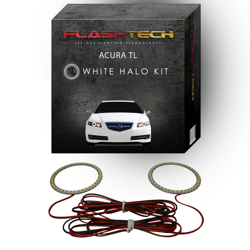 Acura TL White LED Halo Headlight Kit 2005-2007