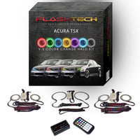 Acura TSX V.3 Fusion Color Change LED Halo Headlight Kit 2004-2008