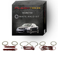 Acura TSX White LED Halo Headlight Kit 2004-2008