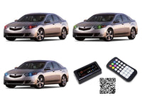 Acura TSX V.3 Fusion Color Change LED Halo Headlight Kit 2009-2014