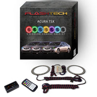 Acura TSX V.3 Fusion Color Change LED Halo Headlight Kit 2009-2014