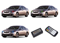 Acura TSX V.3 Fusion Color Change LED Halo Headlight Kit 2009-2014