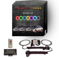 Acura TSX V.3 Fusion Color Change LED Halo Headlight Kit 2009-2014