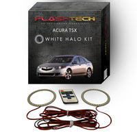 Acura TSX White LED Halo Headlight Kit 2009-2014