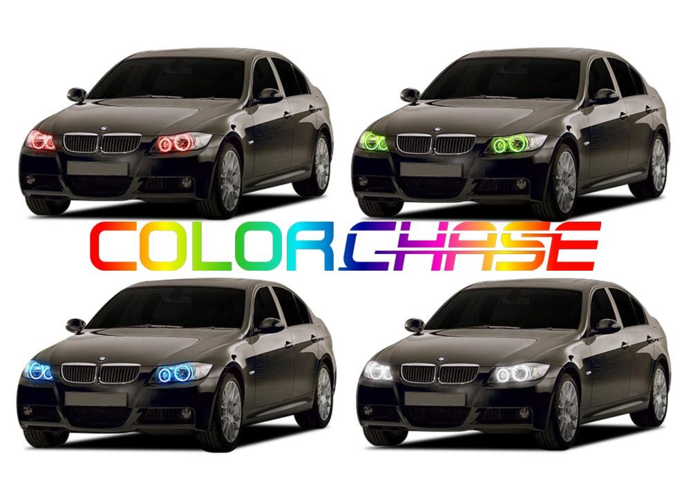 BMW 335i ColorChase LED Halo Headlight Kit 2006-2008