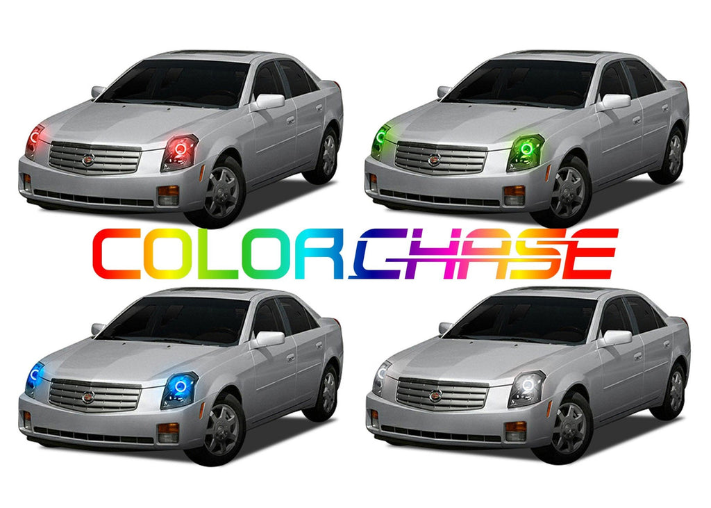 Cadillac CTS ColorChase LED Halo Headlight Kit 2003-2007