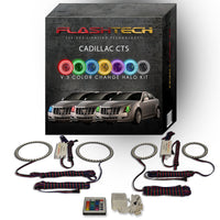 Cadillac CTS V.3 Fusion Color Change LED Halo Headlight Kit 2008-2013