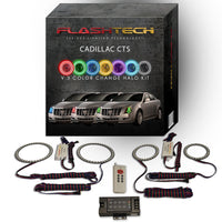 Cadillac CTS V.3 Fusion Color Change LED Halo Headlight Kit 2008-2013