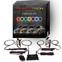 Cadillac CTS V.3 Fusion Color Change LED Halo Headlight Kit 2008-2013