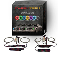 Cadillac CTS V.3 Fusion Color Change LED Halo Headlight Kit 2008-2013