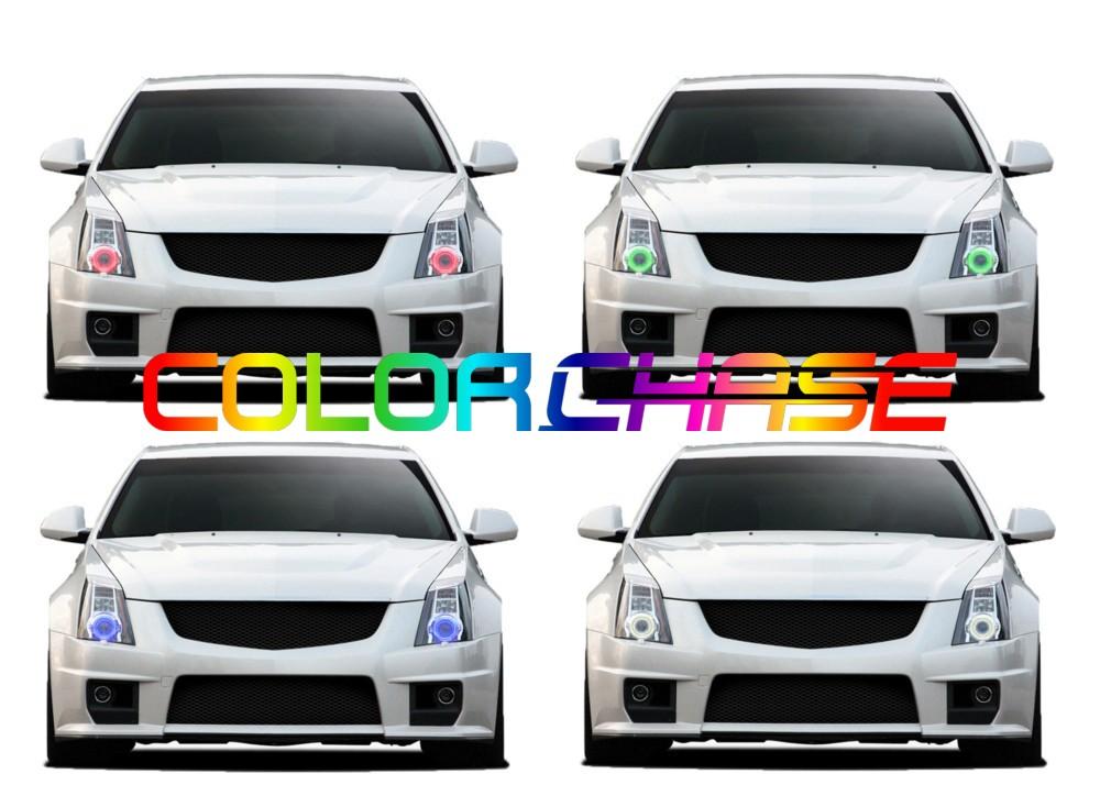 Cadillac CTS-V ColorChase LED Halo Headlight Kit 2008-2015