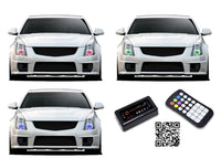 Cadillac CTS-V V.3 Fusion Color Change LED Halo Headlight Kit 2008-2015