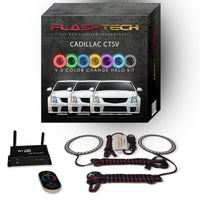 Cadillac CTS-V V.3 Fusion Color Change LED Halo Headlight Kit 2008-2015