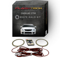 Cadillac CTS-V White LED Halo Headlight Kit 2008-2015