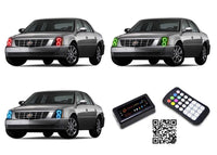 Cadillac DTS V.3 Fusion Color Change LED Halo Headlight Kit 2006-2011