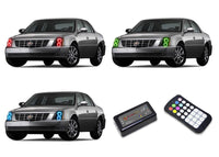 Cadillac DTS V.3 Fusion Color Change LED Halo Headlight Kit 2006-2011