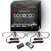 Cadillac DTS V.3 Fusion Color Change LED Halo Headlight Kit 2006-2011