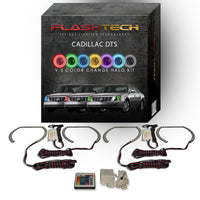 Cadillac DTS V.3 Fusion Color Change LED Halo Headlight Kit 2006-2011