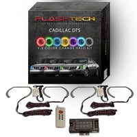 Cadillac DTS V.3 Fusion Color Change LED Halo Headlight Kit 2006-2011