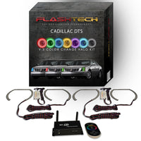 Cadillac DTS V.3 Fusion Color Change LED Halo Headlight Kit 2006-2011
