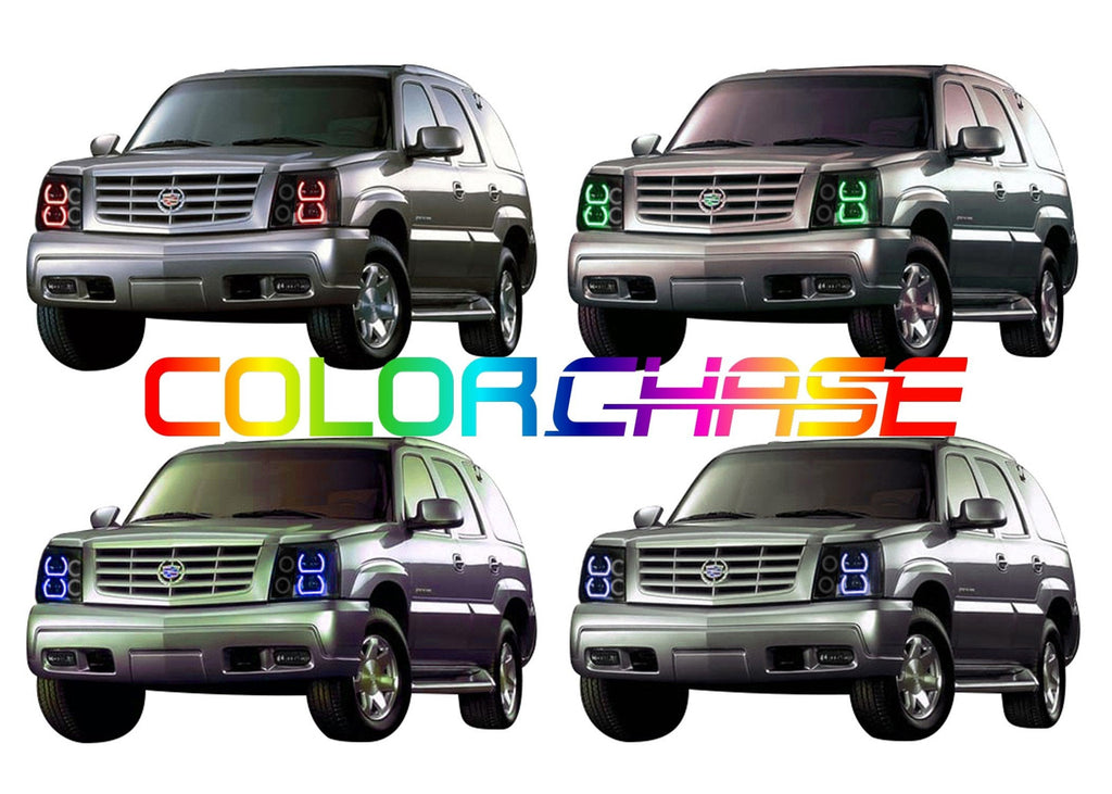 Cadillac Escalade ColorChase LED Halo Headlight Kit 2002-2006