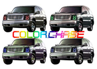 Cadillac Escalade ColorChase LED Halo Headlight Kit 2002-2006