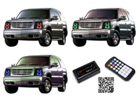Cadillac Escalade V.3 Fusion Color Change LED Halo Headlight Kit 2002-2006