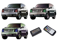 Cadillac Escalade V.3 Fusion Color Change LED Halo Headlight Kit 2002-2006