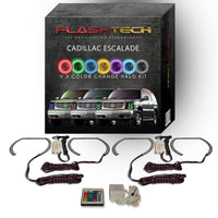 Cadillac Escalade V.3 Fusion Color Change LED Halo Headlight Kit 2002-2006