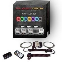 Chrysler 300 V.3 Fusion Color Change LED Halo Fog Light Kit 2005-2010