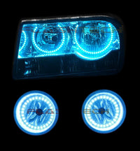Chrysler 300 V.3 Fusion Color Change Headlight & LED Halo Fog Light Kit 2005-2010
