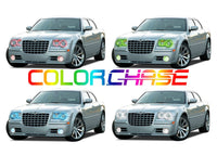 Chrysler 300c ColorChase Headlight & LED Halo Fog Light Kit 2005-2010