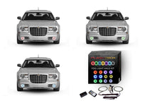 Chrysler 300c V.3 Fusion Color Change LED Halo Fog Light Kit 2005-2010