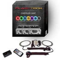 Chrysler 300c V.3 Fusion Color Change LED Halo Fog Light Kit 2005-2010