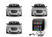 Chrysler 300c V.3 Fusion Color Change LED Halo Fog Light Kit 2005-2010