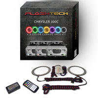 Chrysler 300c V.3 Fusion Color Change LED Halo Fog Light Kit 2005-2010