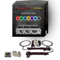 Chrysler 300c V.3 Fusion Color Change LED Halo Fog Light Kit 2005-2010