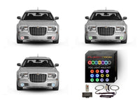 Chrysler 300c V.3 Fusion Color Change LED Halo Fog Light Kit 2005-2010