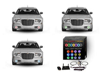 Chrysler 300c V.3 Fusion Color Change LED Halo Fog Light Kit 2005-2010